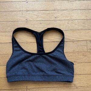 Nike Charcoal Racerback Sports Bra - Reversible